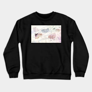 All Together original abstract art by Ann Powell Crewneck Sweatshirt